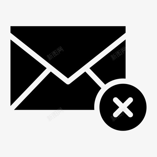 信封删除对象图标svg_新图网 https://ixintu.com 信封 删除 发送 对象 平滑填充电子邮件 文章 材料 消息 电子邮件 项目