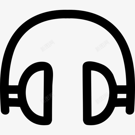 耳机手绘工具音乐手绘图标svg_新图网 https://ixintu.com 手绘 耳机手绘工具 音乐
