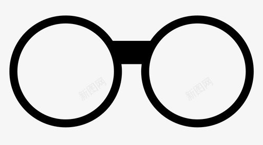眼镜镜片头饰图标svg_新图网 https://ixintu.com 四只眼 头饰 服装 眼镜 视力 镜框 镜片