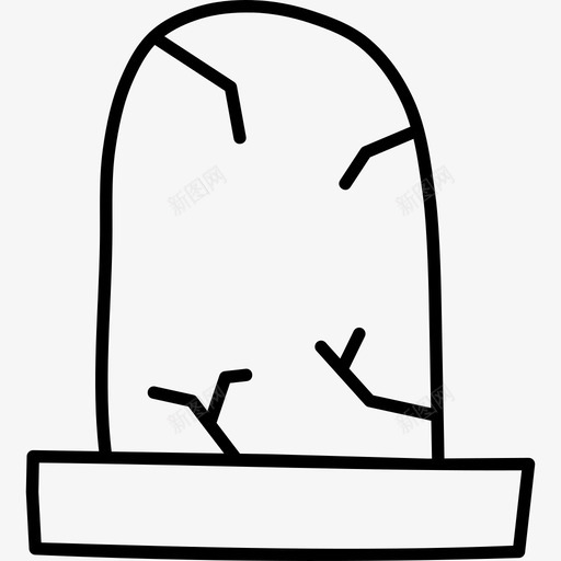 墓碑石板纪念碑图标svg_新图网 https://ixintu.com 万圣节涂鸦 墓地 墓碑 石板 破旧 纪念碑 葬礼 记号笔