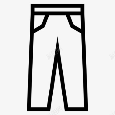 裤子底裤斜纹棉布图标图标