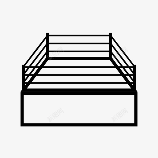 摔跤竞技场战斗图标svg_新图网 https://ixintu.com 击倒 战斗 摔跤 格斗比赛 竞技场 较量 运动 重量级