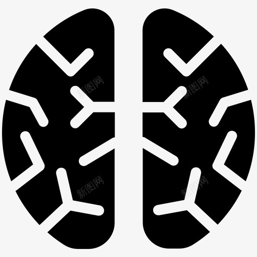 大脑思维符号强大图标svg_新图网 https://ixintu.com 人脑 复杂 大脑 头脑 强大 思维 思维符号 折叠 科技酷向量图标