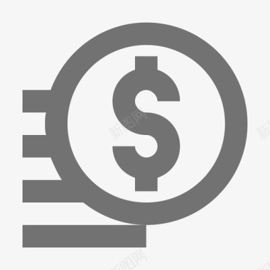 美元硬币金融材料标图标图标