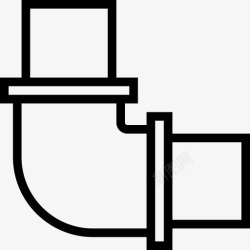 弯头管工作扭转图标图标