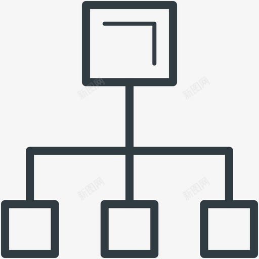 层次结构电子线图标svg_新图网 https://ixintu.com 层次结构 电子矢量线图标