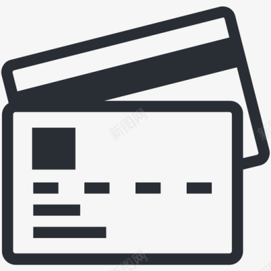 信用卡用户界面和网络图标图标