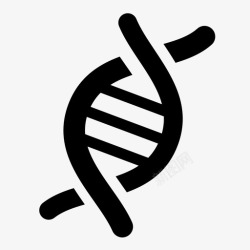 染色图标dna双螺旋生物学染色体图标高清图片