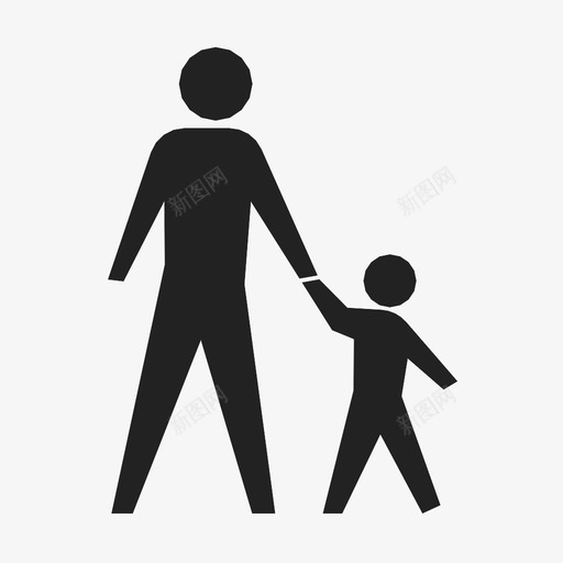 散步权力人图标svg_新图网 https://ixintu.com 人 援助 散步 权力 父亲 缓步 蜿蜒
