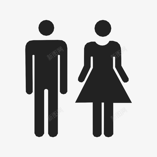 男人和女人他们标志图标svg_新图网 https://ixintu.com 人 他们 厕所 团体 夫妇 标志 浴室标志 男人和女人