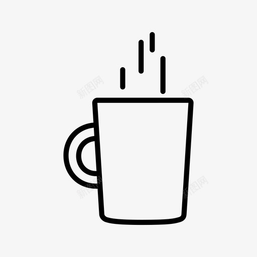 牛奶咖啡星巴克马克杯图标svg_新图网 https://ixintu.com 卡布奇诺 咖啡 咖啡店 拿铁 星巴克 杯子 热咖啡 牛奶咖啡 蒸汽 饮料 马克杯
