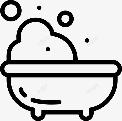 浴缸婴儿浴室图标svg_新图网 https://ixintu.com 儿童 充满水 婴儿 放松 泡泡 浴室 浴缸 温暖 漂亮的婴儿轮廓