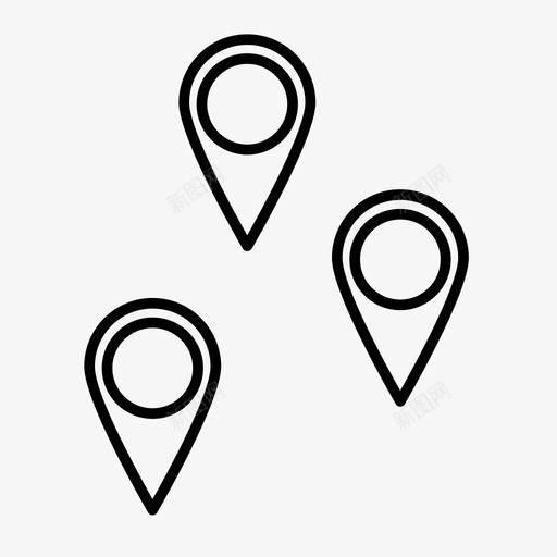 地图标记目标扩展svg_新图网 https://ixintu.com gps 位置 划分 地图标记 地址 扩展 旅行 目标 目的地