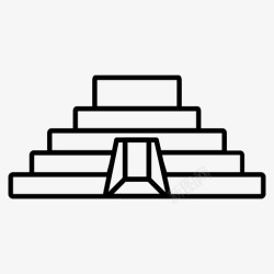 玛雅金字塔玛雅金字塔历史建筑遗迹图标高清图片