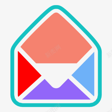 打开邮件收到邮件阅读邮件图标图标