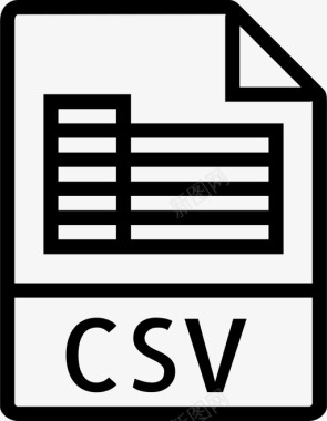 csv文件编码数据图标图标