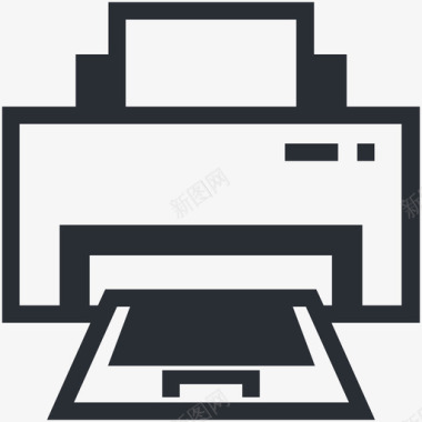 打印机用户界面和web图标图标