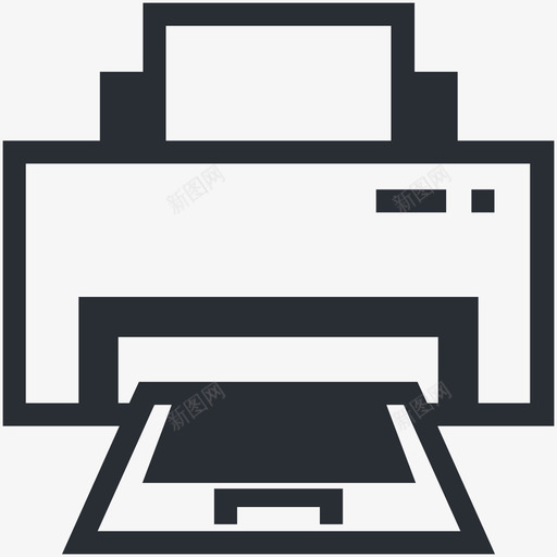 打印机用户界面和web图标svg_新图网 https://ixintu.com 打印机 用户界面和web图标