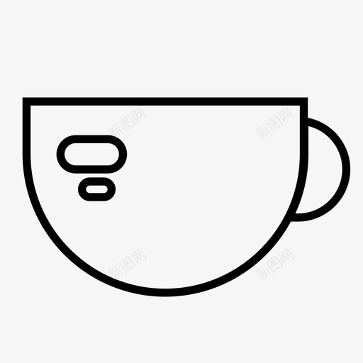 马克杯大杯早餐图标svg_新图网 https://ixintu.com 咖啡 圆形 外出早餐 大杯 手持 早餐 液体 茶 饮料 马克杯