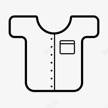 衬衫束腰外衣T恤图标图标