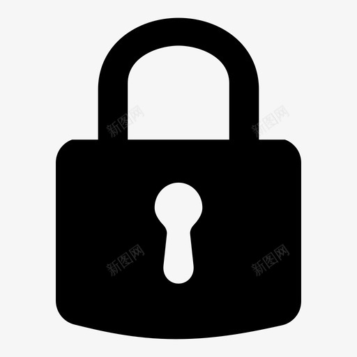 锁定紧固保持图标svg_新图网 https://ixintu.com 保持 安全 挂锁 混合2 禁止 紧固 调节 锁定