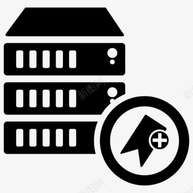 数据库服务器存储计划图标图标