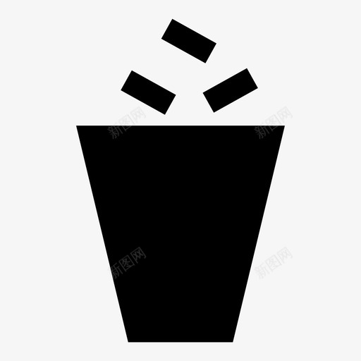 垃圾桶展示件移除图标svg_新图网 https://ixintu.com 删除 垃圾 垃圾桶 垃圾箱 对象 展示件 废物 材料 物品 移除 项目