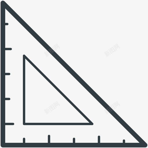 绘制三角形构造线图标svg_新图网 https://ixintu.com 构造矢量线图标 绘制三角形