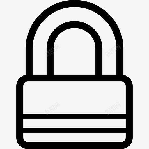 锁现代最小2图标svg_新图网 https://ixintu.com 现代最小2 锁