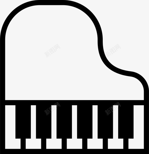 钢琴大钢琴乐器图标svg_新图网 https://ixintu.com 乐器 声音 大钢琴 歌曲 钢琴 键 音乐 音乐大纲