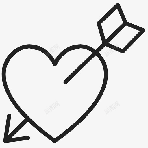 丘比特箭头显示件爱图标svg_新图网 https://ixintu.com 丘比特箭头 喜欢 情侣 指示 方向 显示件 标牌 爱 绘图