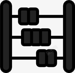 古代仪器算盘数学助手数学仪器图标高清图片