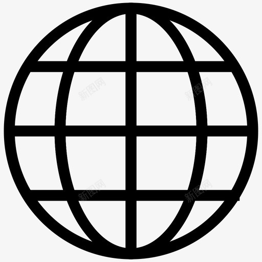 地球仪教育线图标svg_新图网 https://ixintu.com 地球仪 教育线图标