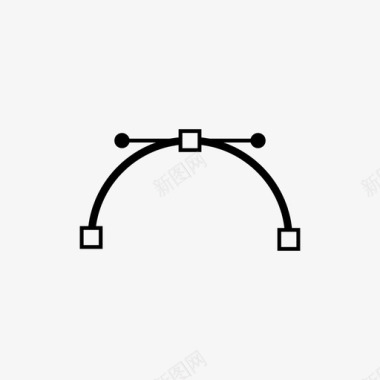 贝塞尔曲线物体数学图标图标