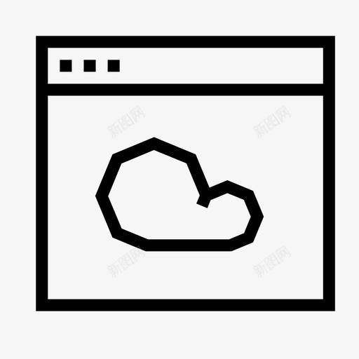 云页面视觉技术图标svg_新图网 https://ixintu.com 云页面 信息 免提 应用 技术 服务 界面 窗口 视觉 角度界面 镜头