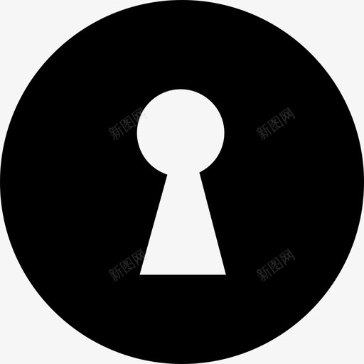 圆形黑洞变种工具和器具钥匙孔图标svg_新图网 https://ixintu.com 圆形黑洞变种 工具和器具 钥匙孔
