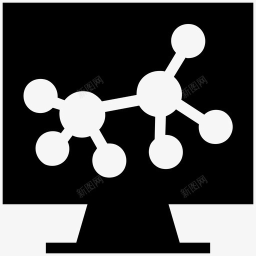 原子研究教育实体图标svg_新图网 https://ixintu.com 原子研究 教育实体图标