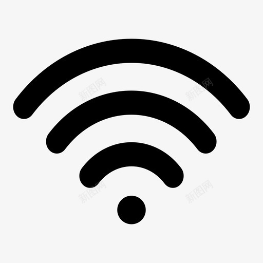 wifi宽带计算机部分图标svg_新图网 https://ixintu.com wifi 互联网 宽带 无线 计算机部分 软件 连接