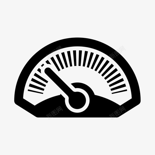 转速表汽车快速图标svg_新图网 https://ixintu.com 仪表 快速 慢速 指针 汽车 测量 记录 转速表 速度