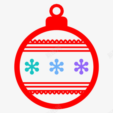 圣诞饰品圣诞树装饰这一天图标图标