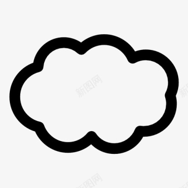 云气体网络图标图标