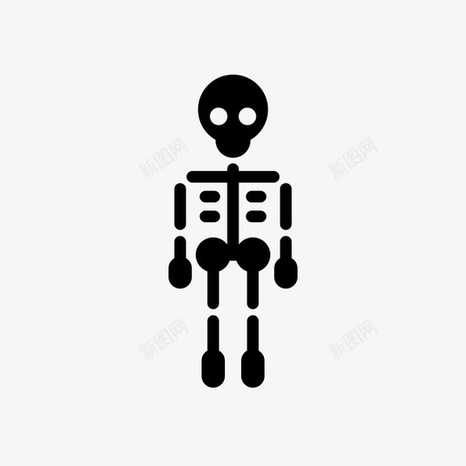 骨骼把肌肉连接在一起强壮图标svg_新图网 https://ixintu.com 人类 强壮 把肌肉连接在一起 死亡 死后剩下的东西 腐烂 钙 骨头 骨骼
