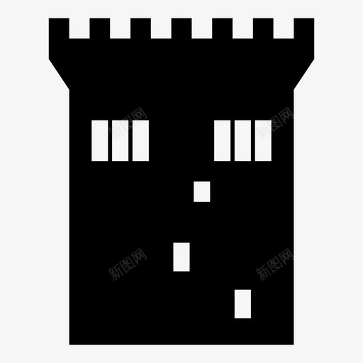 诺曼塔地标骑士图标svg_新图网 https://ixintu.com 国王 地标 城堡 建筑 欧洲 欧洲首都 爱尔兰 诺曼塔 都柏林 骑士