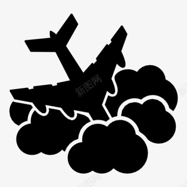 飞机发动机故障喷气式飞机飞行图标图标