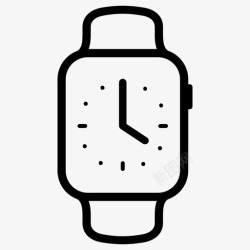 苹果107秒智能手表秒表图标高清图片