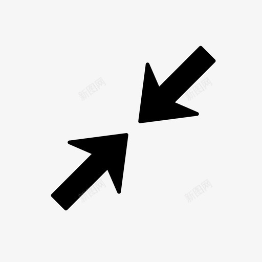 箭头折叠角点合并展开图标svg_新图网 https://ixintu.com 光标 合并 展开 方向 碰撞 箭头 箭头折叠角点 调整大小