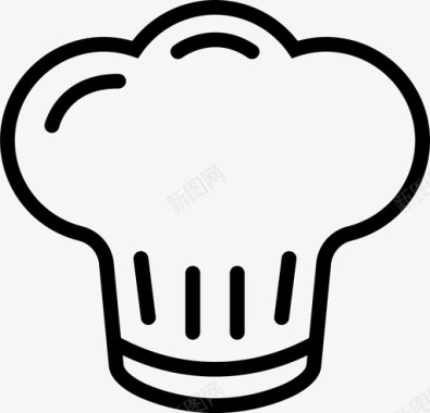 厨师帽饭菜厨房图标图标
