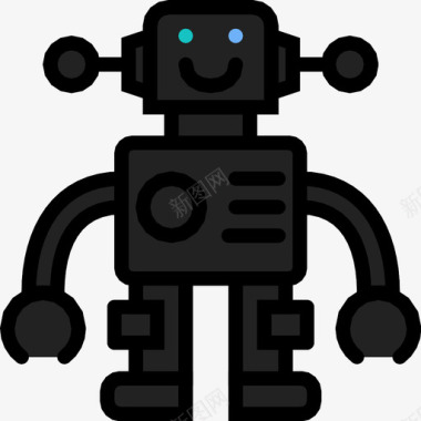 玩具机器人婴儿儿童图标图标