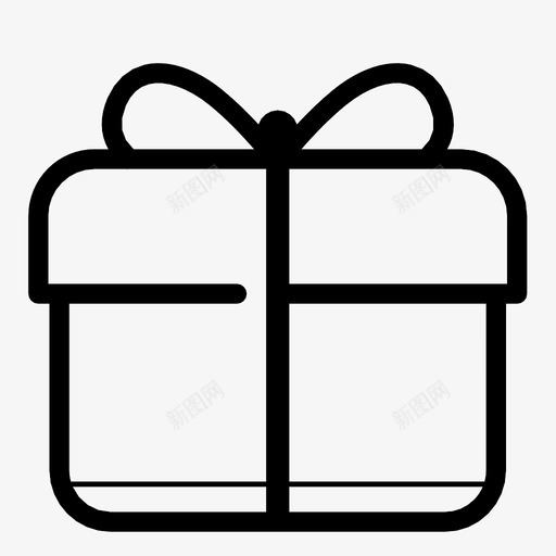 礼物物品材料图标svg_新图网 https://ixintu.com 展示品 材料 物品 生日 盒子 礼物