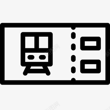 火车票收据证明图标图标